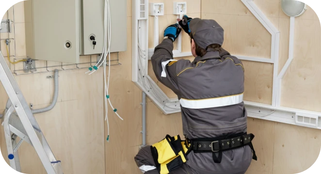 Operario realizando una intervención con seguridad LOTO
