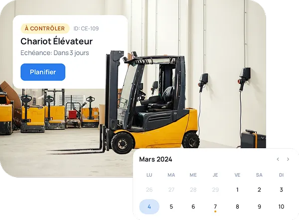 Application VGP Leaneo sur tablette utilisée sur le terrain pour saisir un compte-rendu de vérification